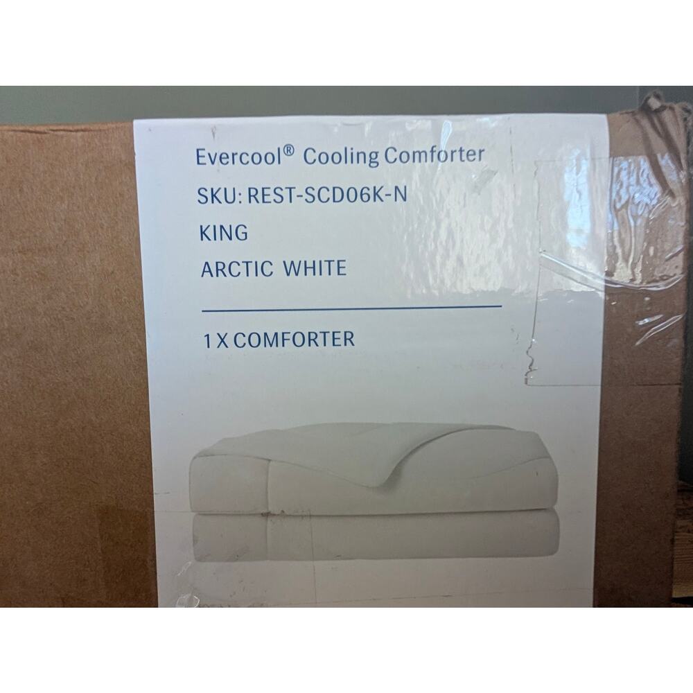 Rest SCD06K-N Evercool Cooling Comforter King Arctic White (106"x90")